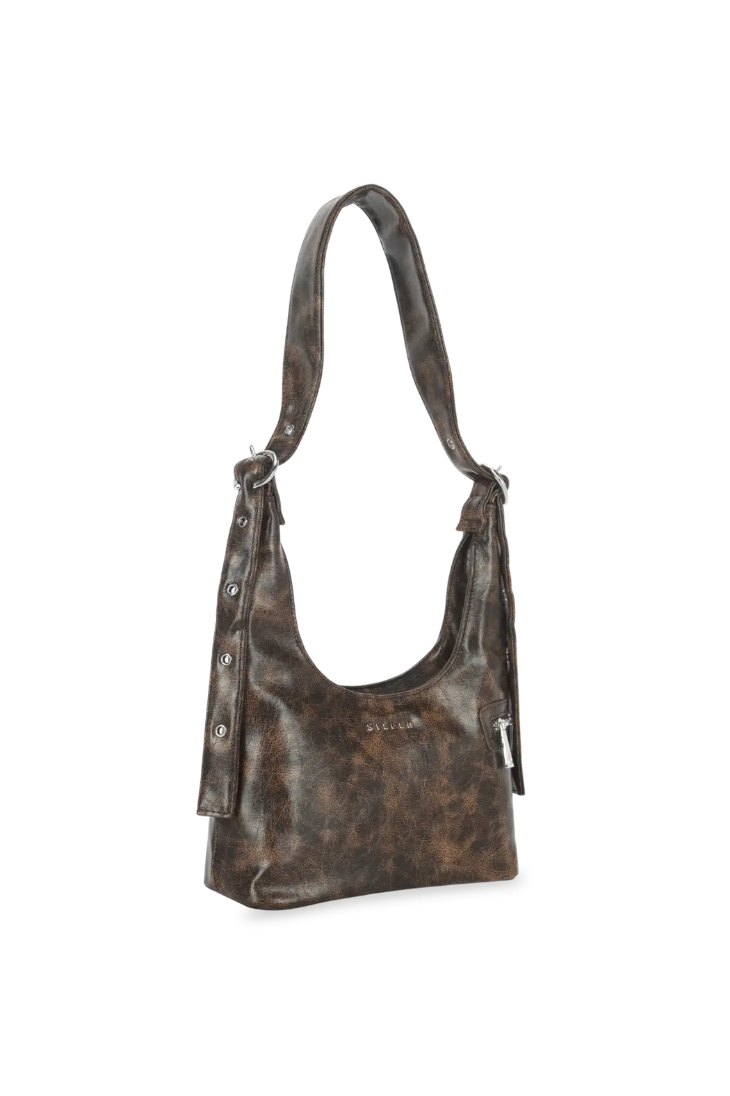 Lotta Shoulder Bag - Brown Cracked