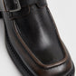 Gisela Brushed Brown Buckle Brogues