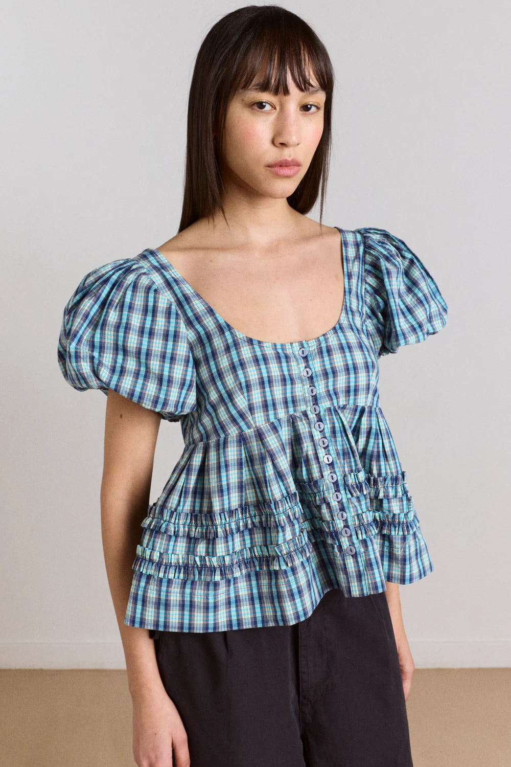 Summer Joy Blouse - Tomboy Check