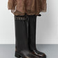 Kristel Brown Tall Boots Brown Brush Off Leather