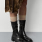 Malene Black & Brown Ankle Boots
