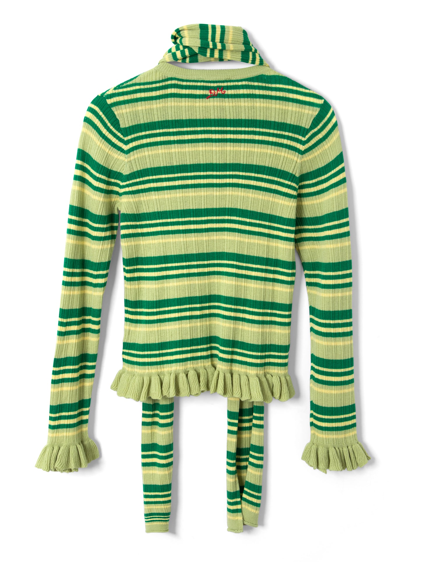 Anelis Cardigan - Green Stripe
