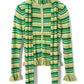 Anelis Cardigan - Green Stripe