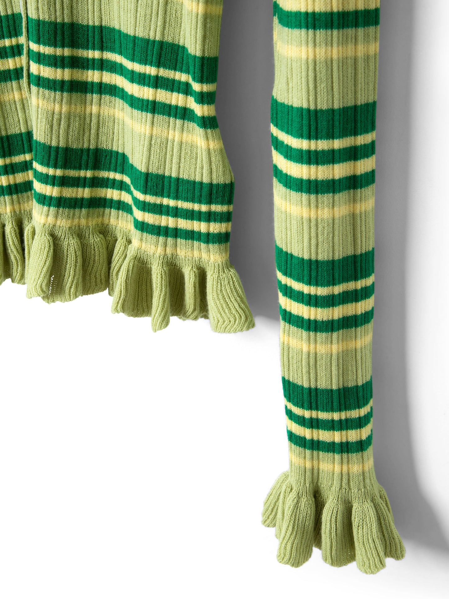 Anelis Cardigan - Green Stripe