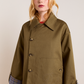 Jerry Crop Trench Coat Olive