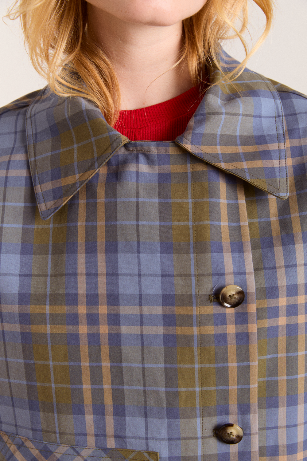 Jerry Crop Trench Coat Olive