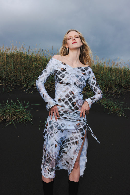 The Off-Shoulder Top in Checkered