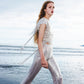 The Mirror Sequin One Shoulder Frill Top