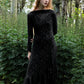 The Butterfly Dress in Black Lace