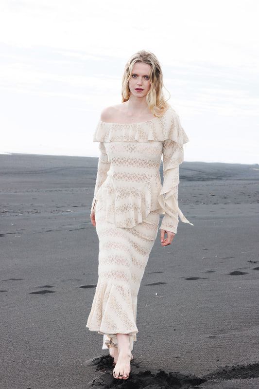 The Flowy Top in Desert Lace