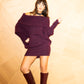 The Moss Sky Sweater in Plum