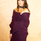 The Moss Sky Sweater in Plum