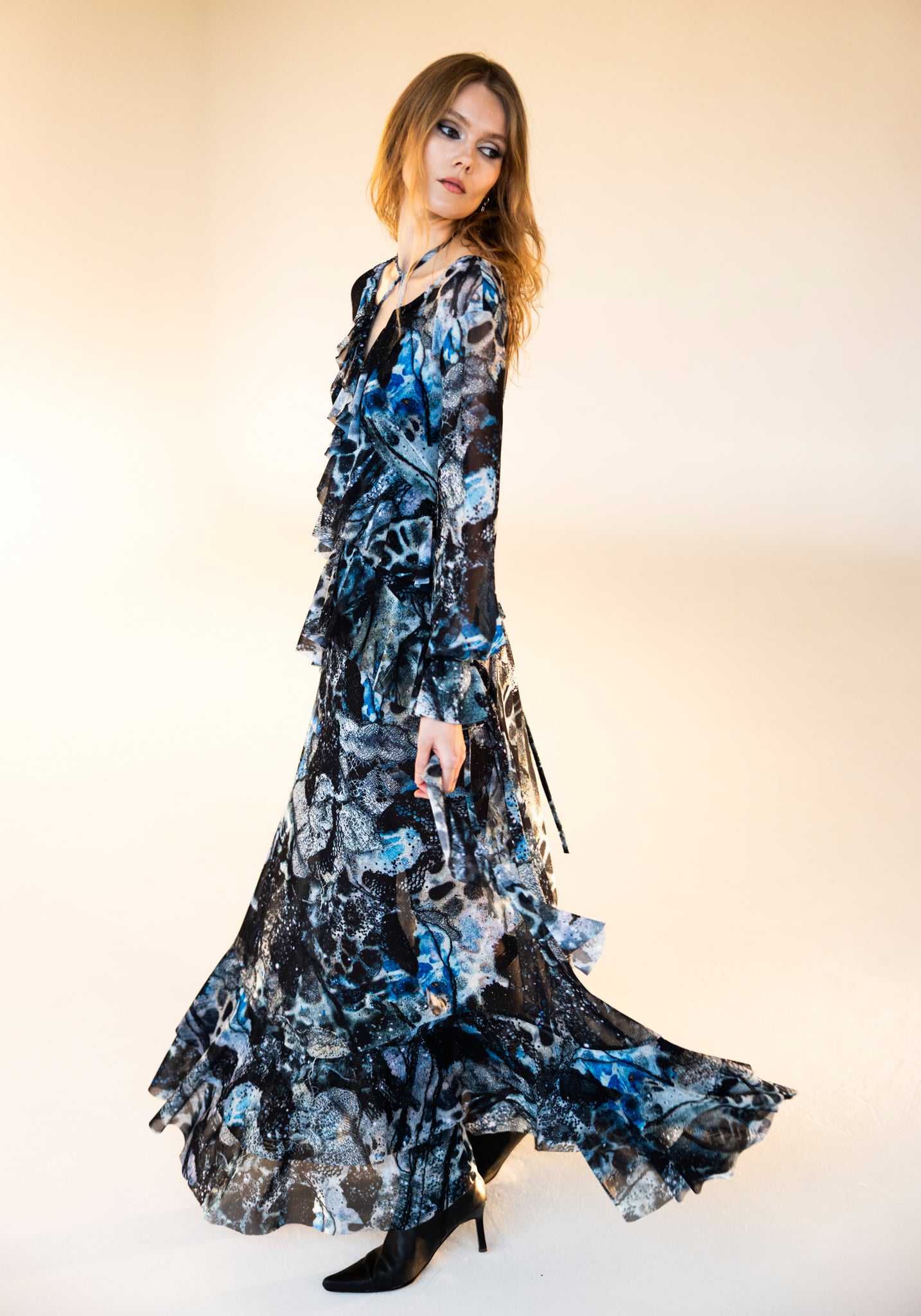 The Moonlight Dress in Mystic Fog - Preorder Item