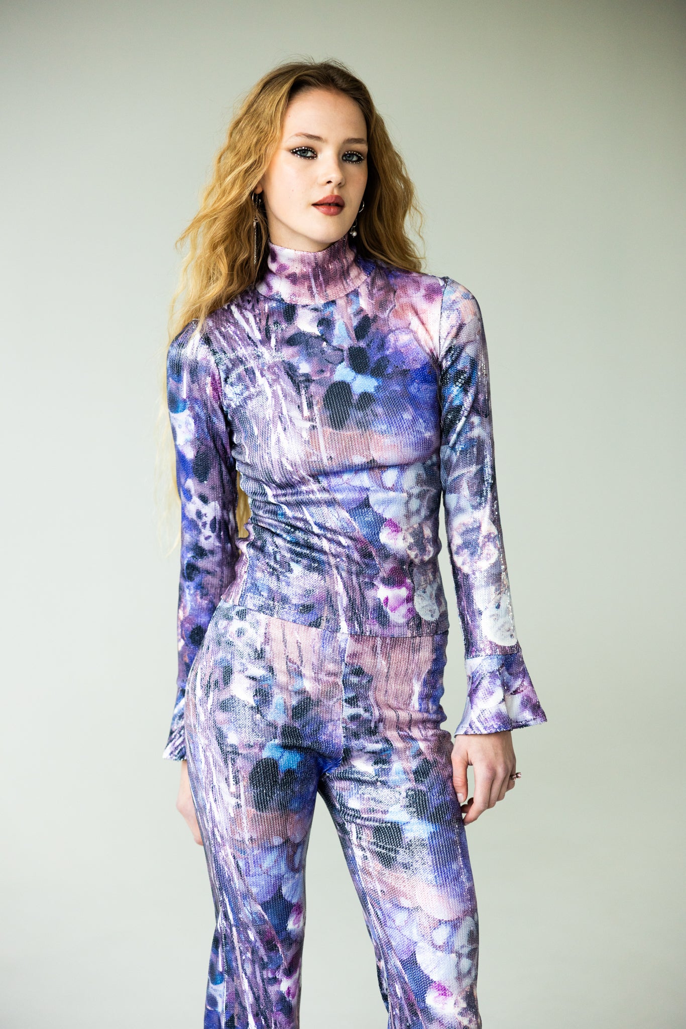 The Sequin Top in Purple Haze