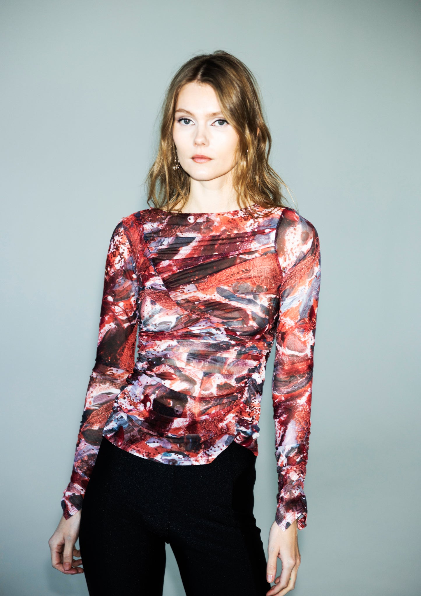 The Wave Top in Painted Lace