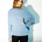 The Moss Sky Sweater in Aqua