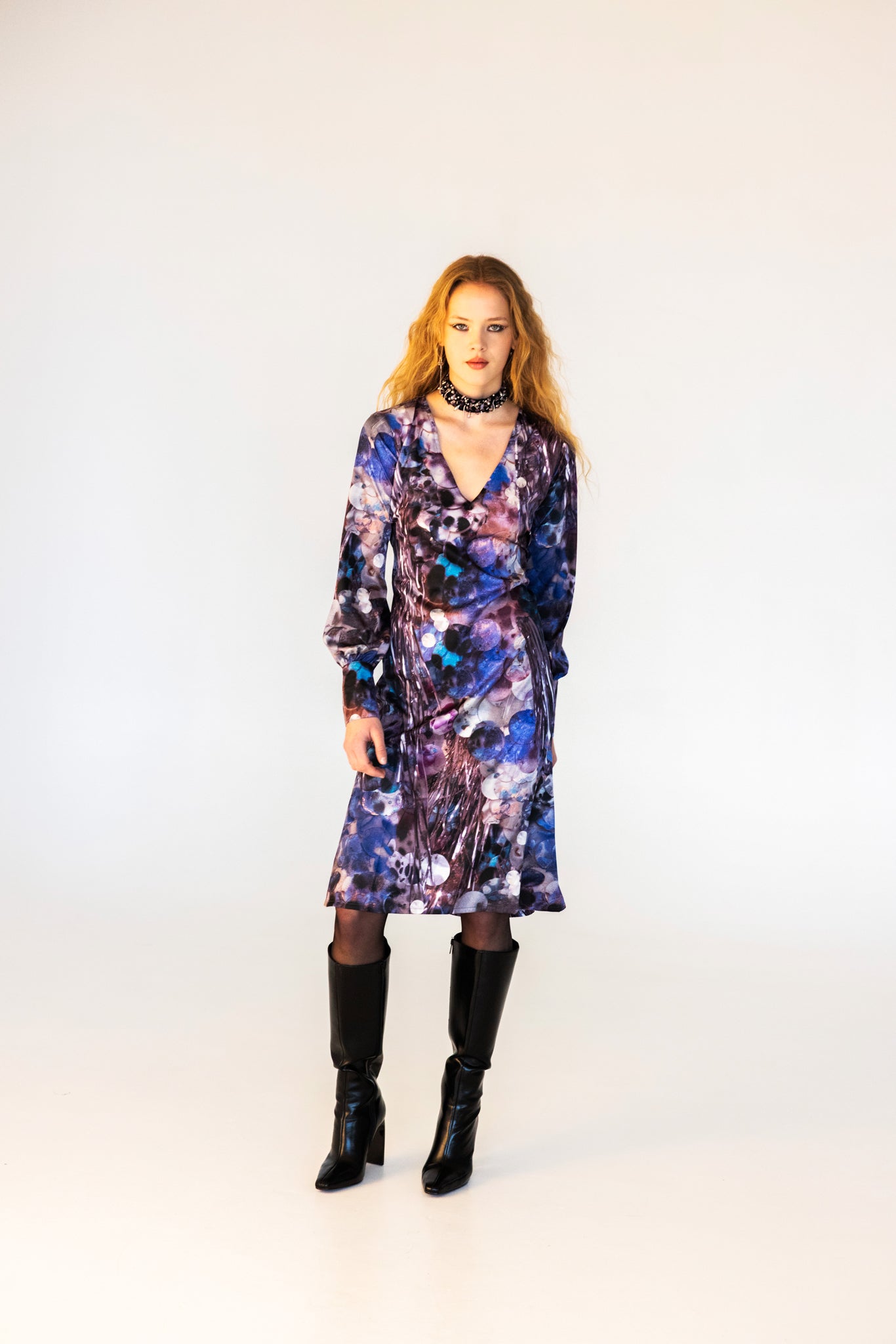 The Short Allure Dress in Purple Haze