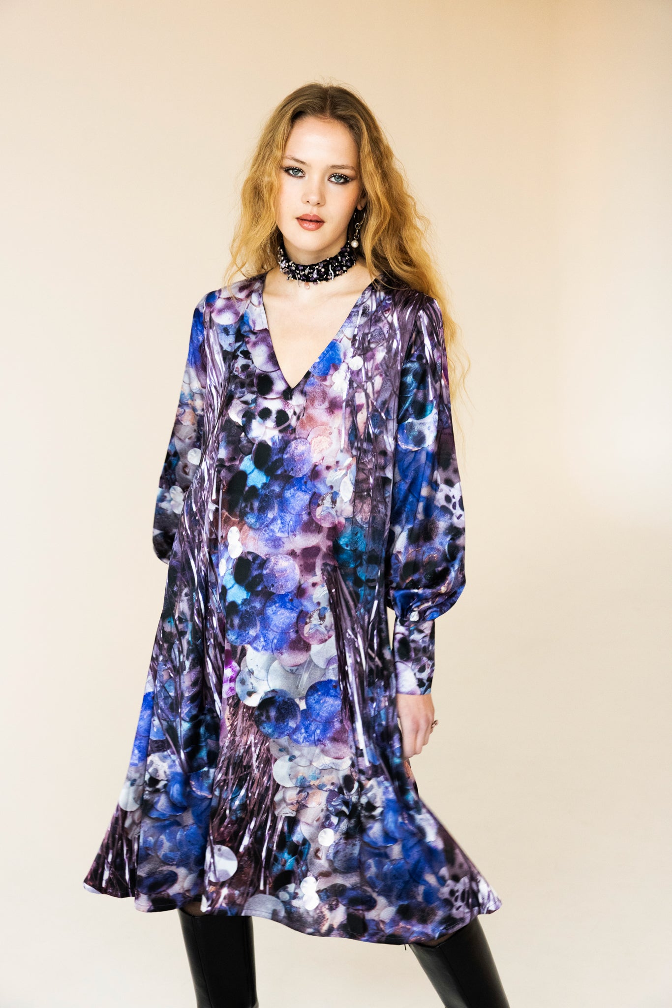 The Short Allure Dress in Purple Haze