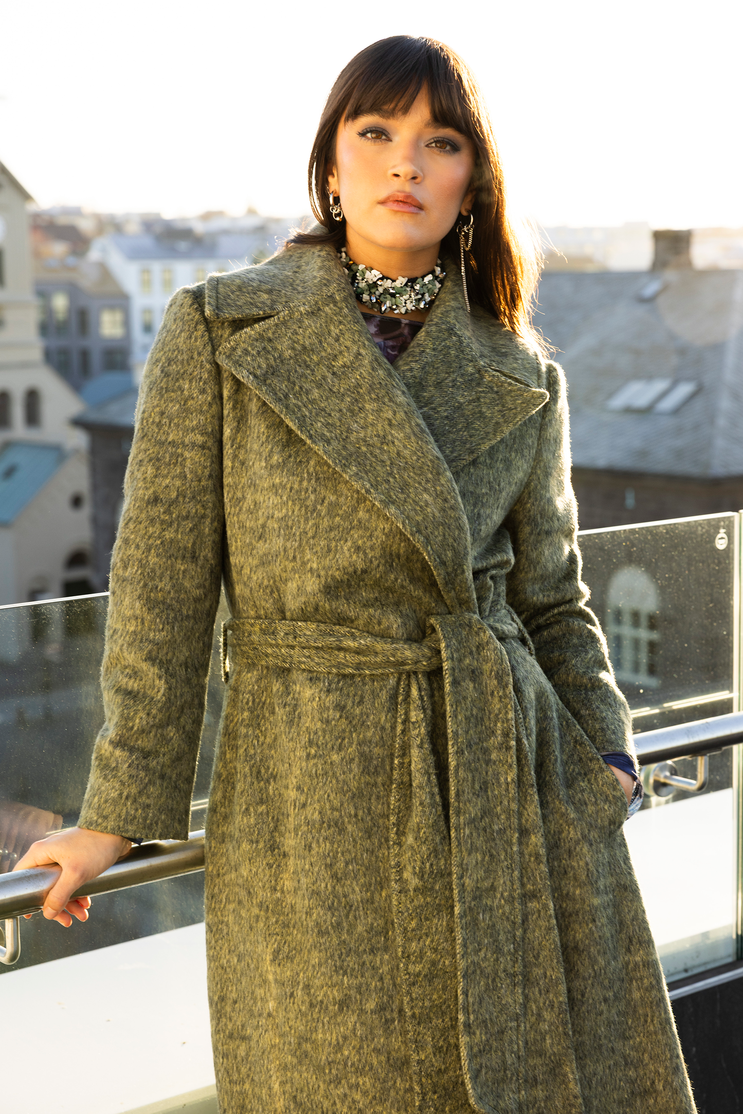 The Wool Coat in Green