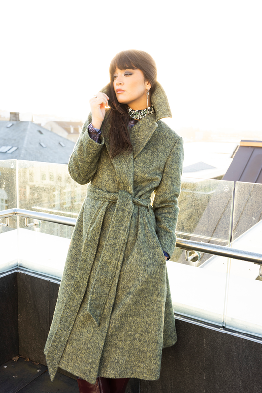The Wool Coat in Green