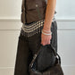 Alba Shoulder Bag - Brown Cracked