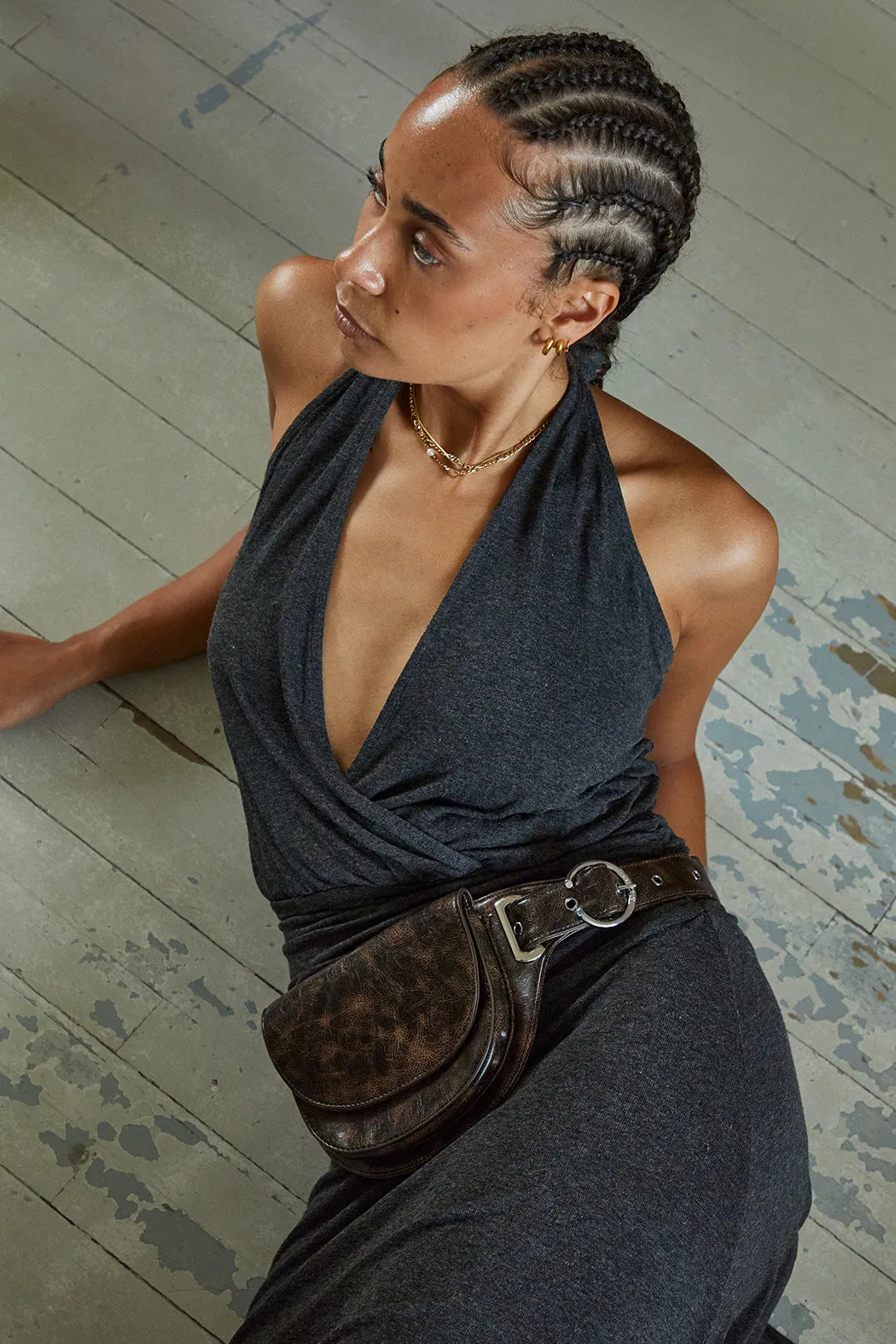 Eliza Bag Brown Cracked