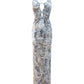 The Knot Maxi Dress in Silver Current
