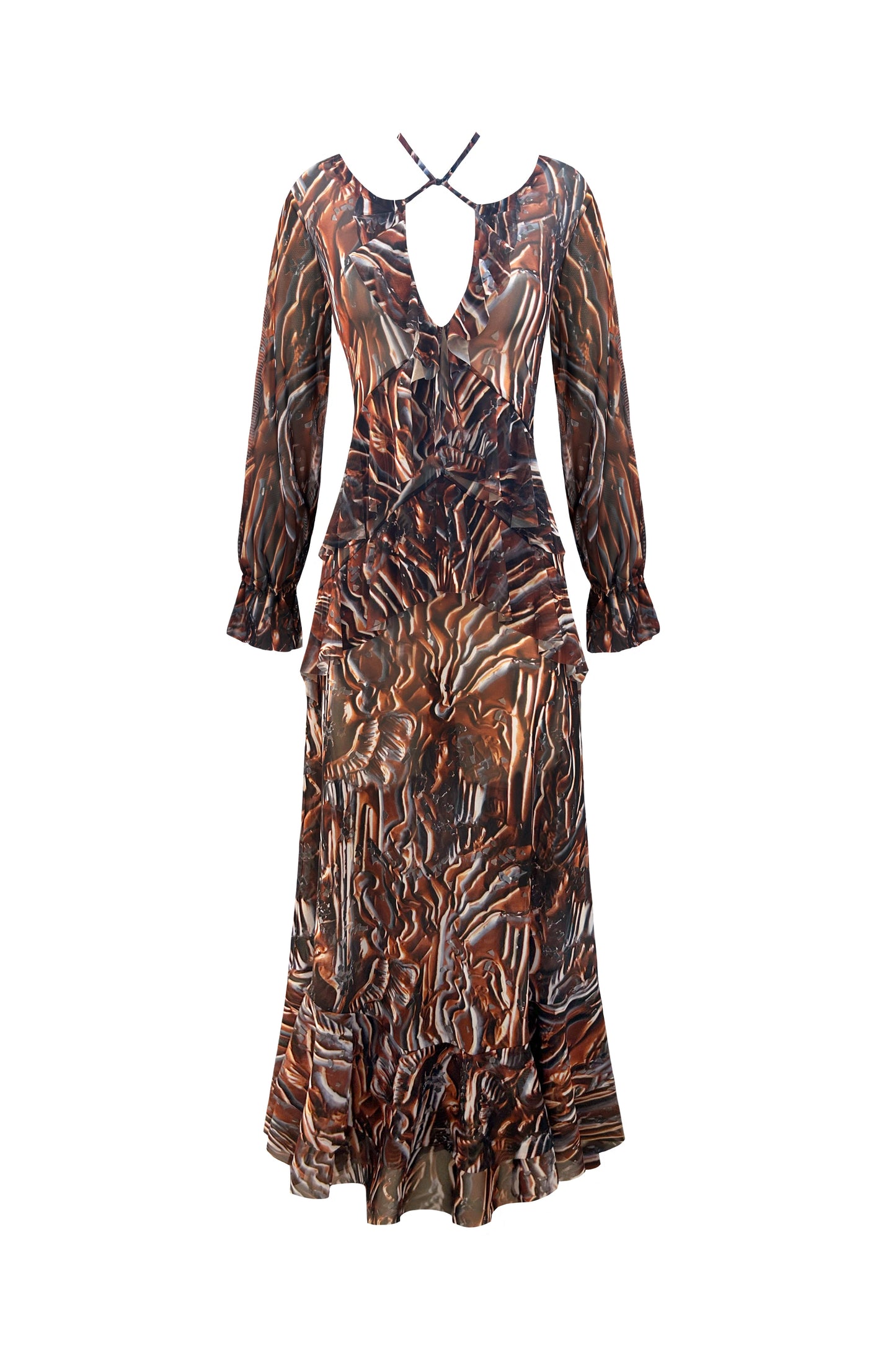 The Moonlight Maxi Dress in Copper