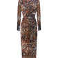Wave Dress in Copper