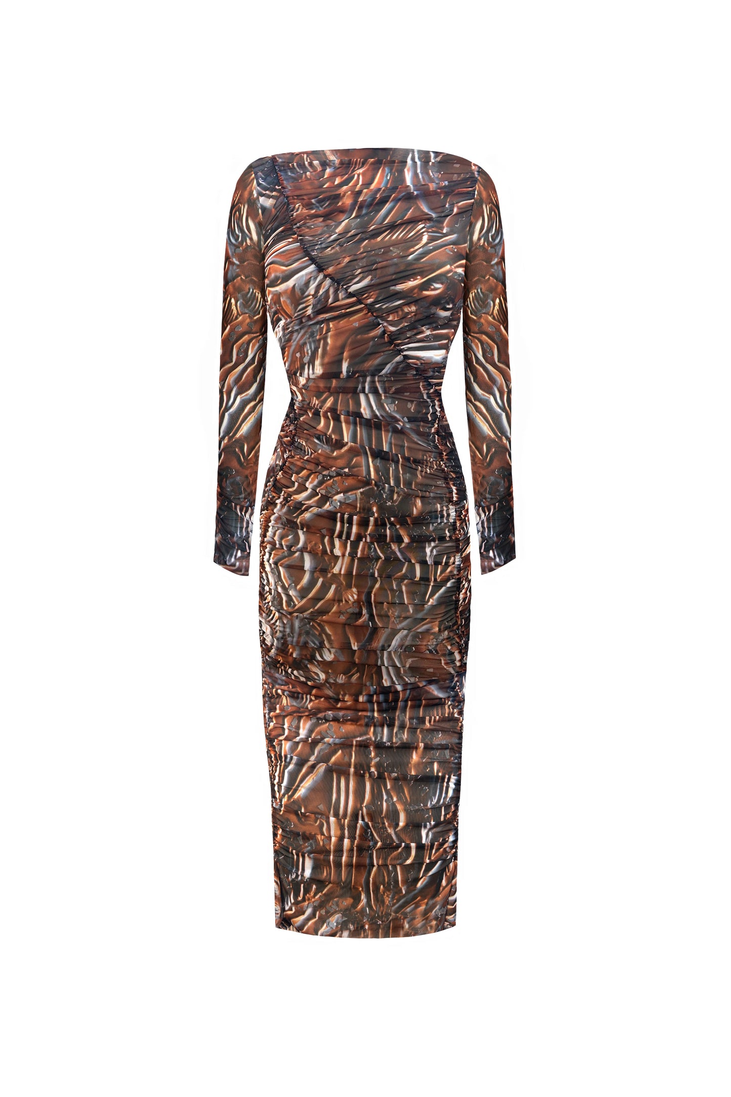 Wave Dress in Copper