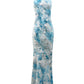 One Shoulder Maxi Dress in Seashell Sparkle