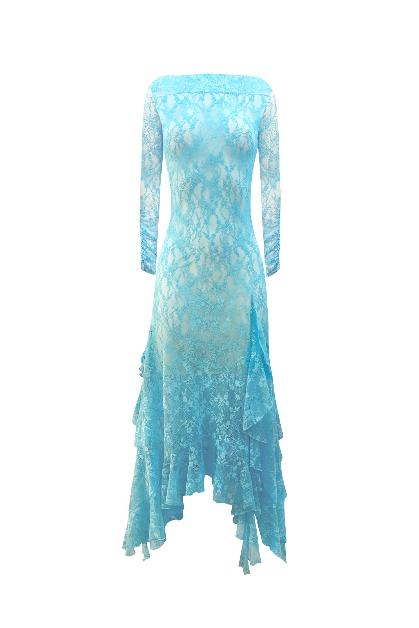 The Butterfly Dress in Blue Lace