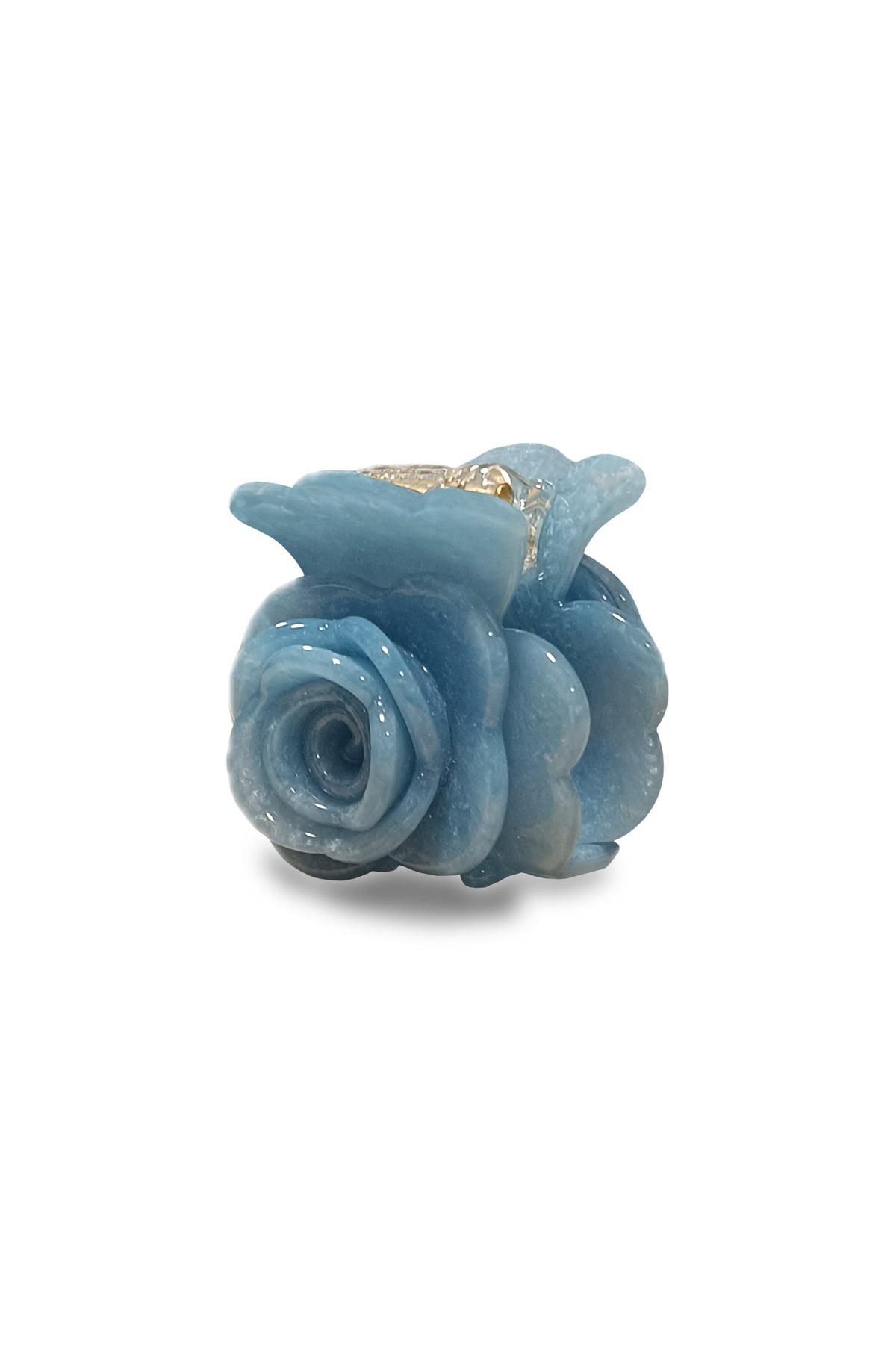 Blue Rose Hair Clip