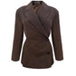 The Tied Blazer in Brown