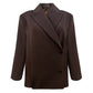 The Tied Blazer in Brown