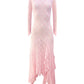 Butterfly Dress in Pink Lace