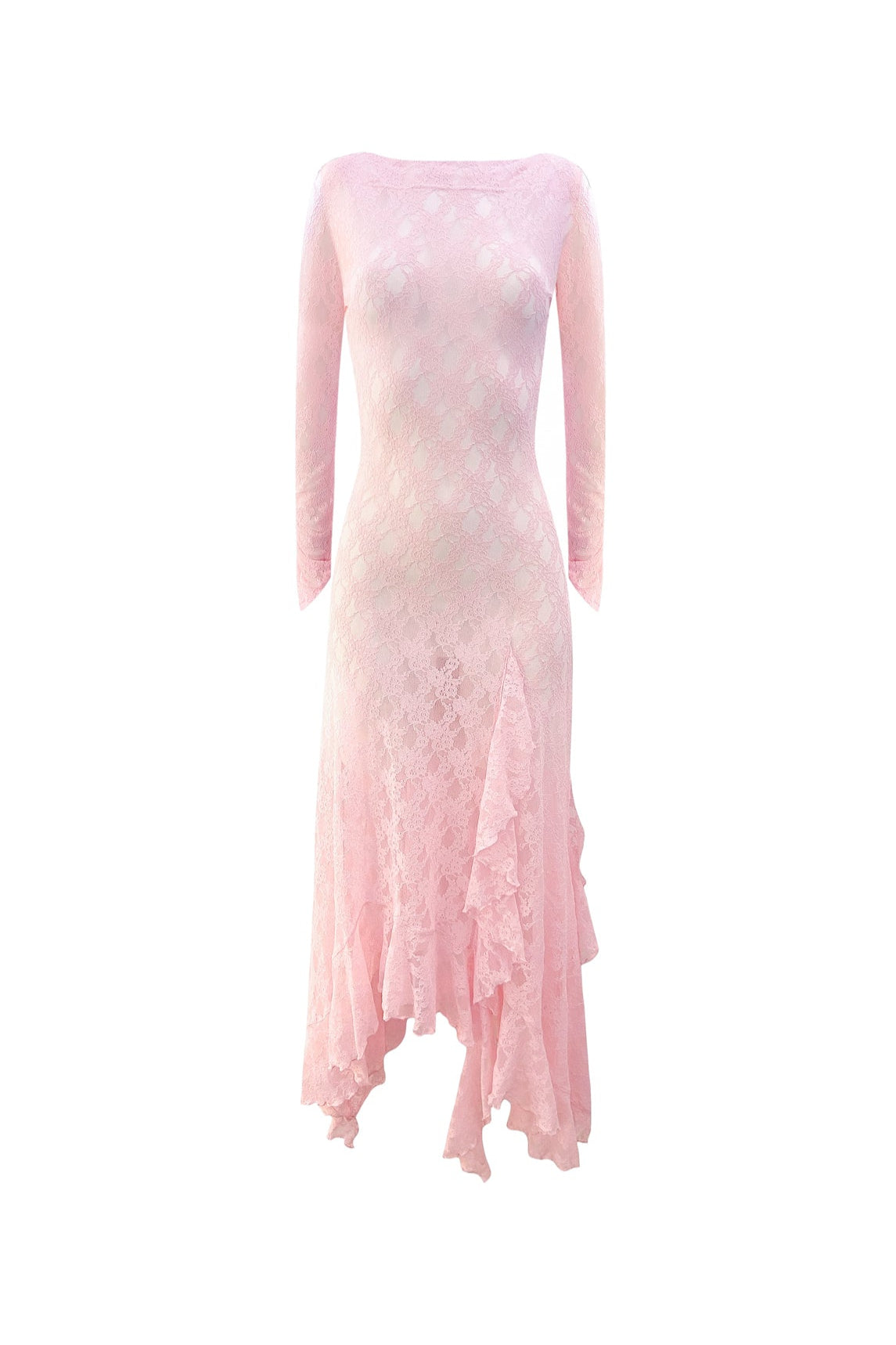 Butterfly Dress in Pink Lace