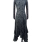 The Butterfly Dress in Grey Lace