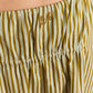 Caspia Volume Midi Skirt Basil Stripe