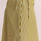 Caspia Volume Midi Skirt Basil Stripe