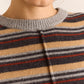 Clara Double Sleeve Merino Wool Jumper - Stripe