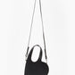 Crossbody Baby Heart Tote Bag Black