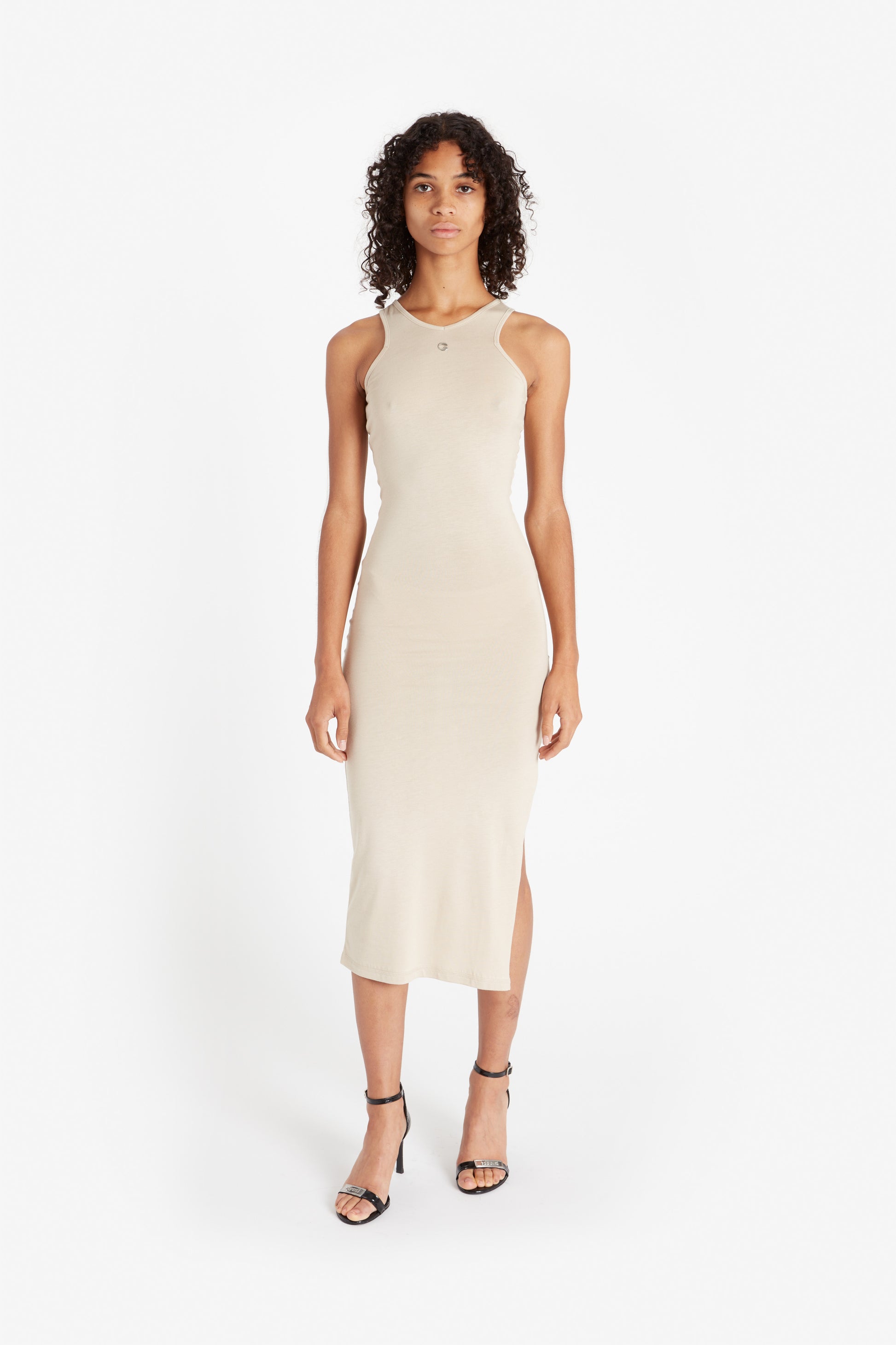 Tank Top Dress - Beige Hildur Yeoman Tank Top Dress - Beige Hildur Yeoman
