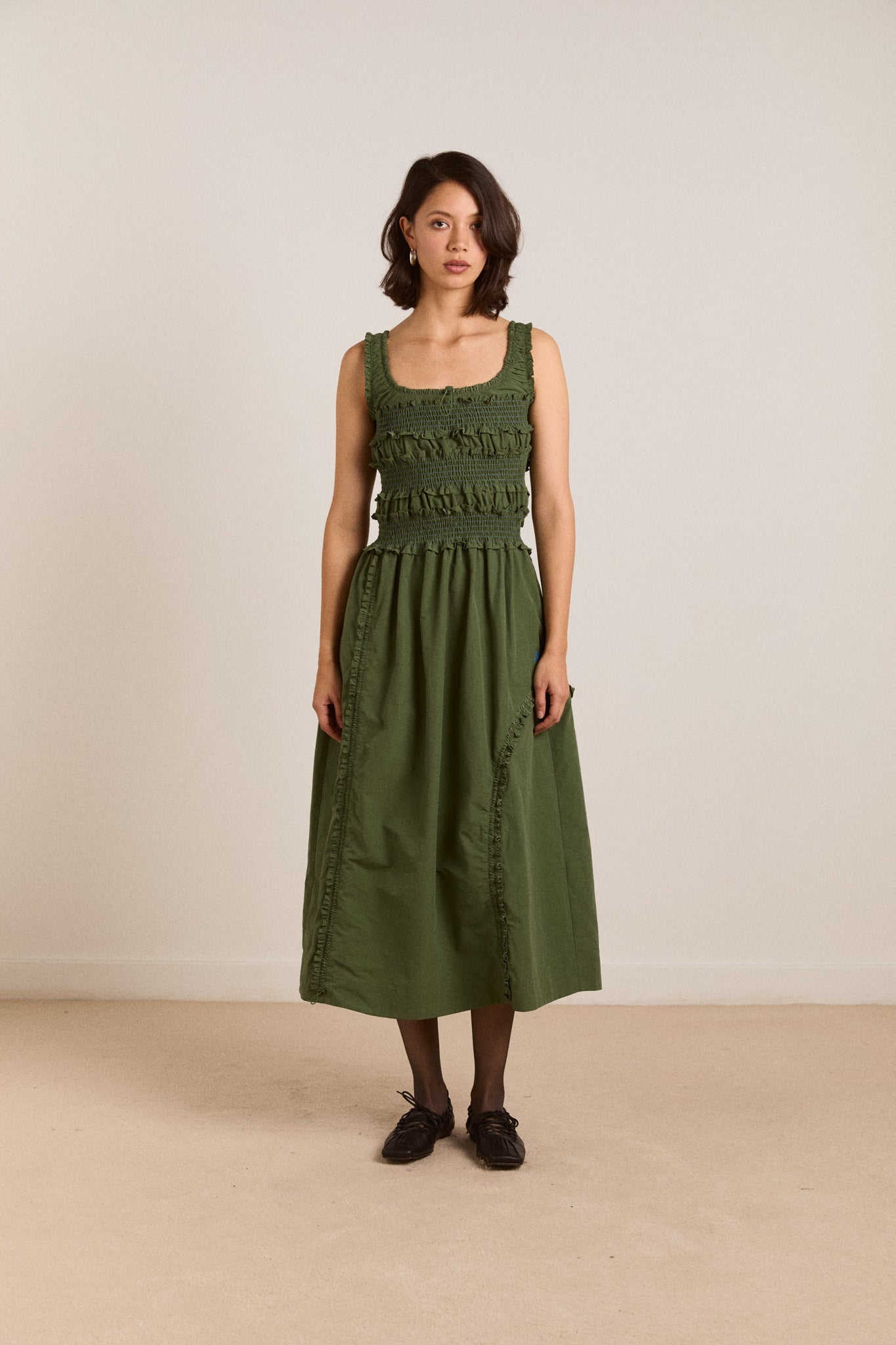 Cynthia Midi Dress Olive