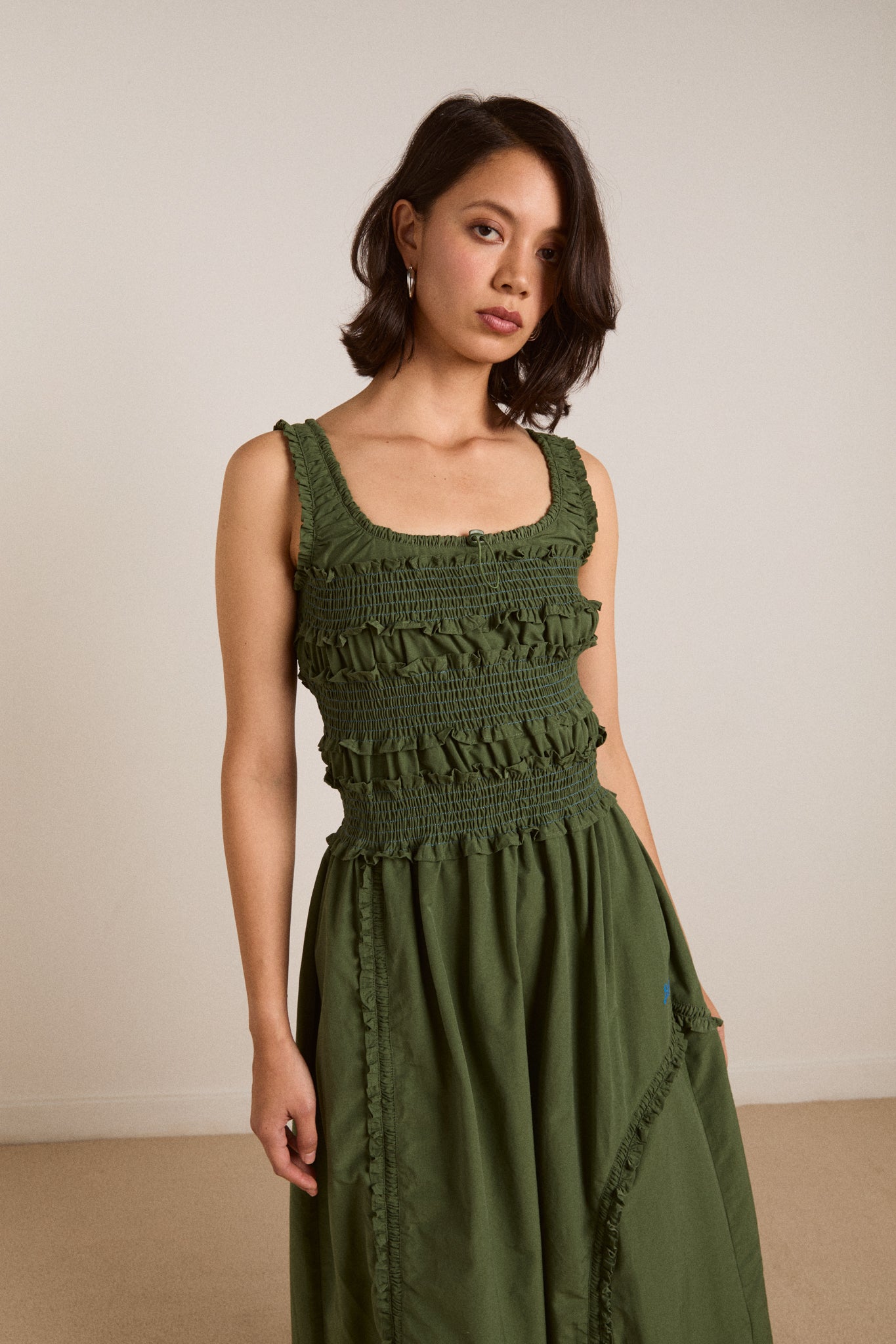 Cynthia Midi Dress Olive