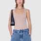 Blank Tank Top Mink Cotton Rib