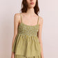Dinah Cami Basil Stripe