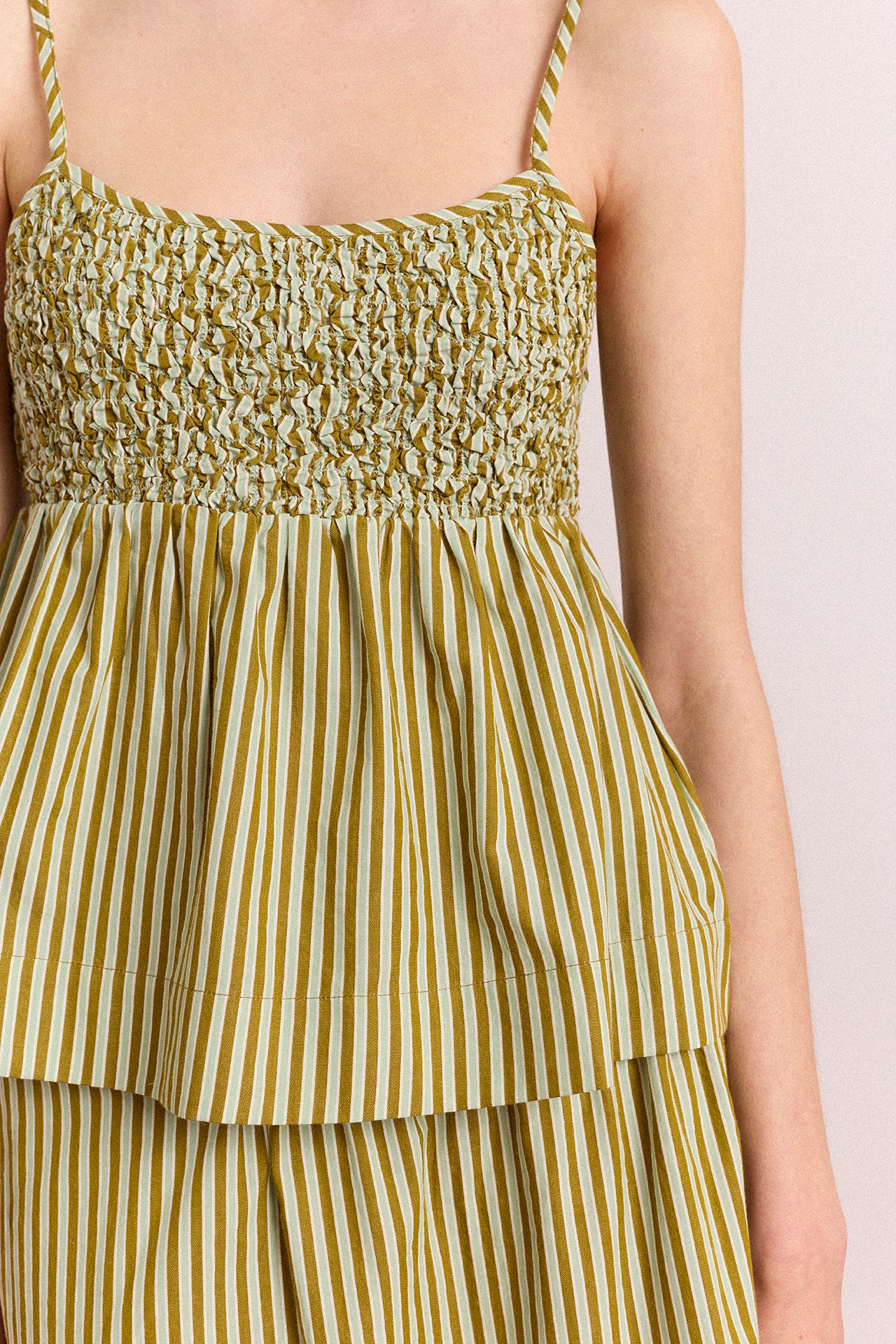 Dinah Cami Basil Stripe