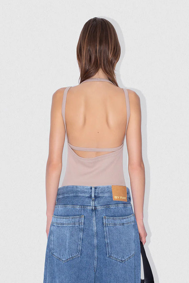 Blank Tank Top Mink Cotton Rib