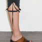 Jadzia Brown Patchwork Sandals